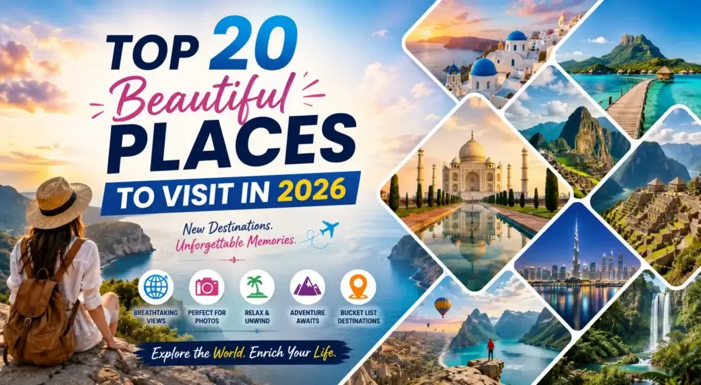 Top 20 Beautiful Places to Visit in 2026